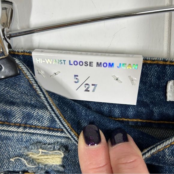 NWT Tinseltown Hi Waist Loose Mom Jean Distressed 5/27 (Juniors) - Picture 11 of 11